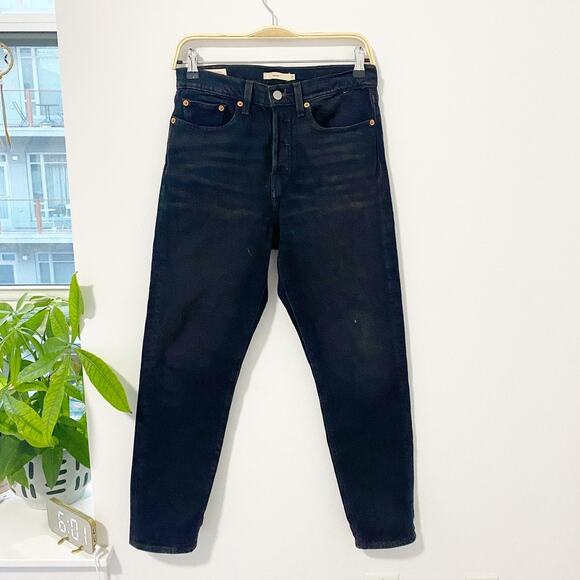 Levi's Wedgie Fit Black Jeans Size 27 - Picture 1 of 8